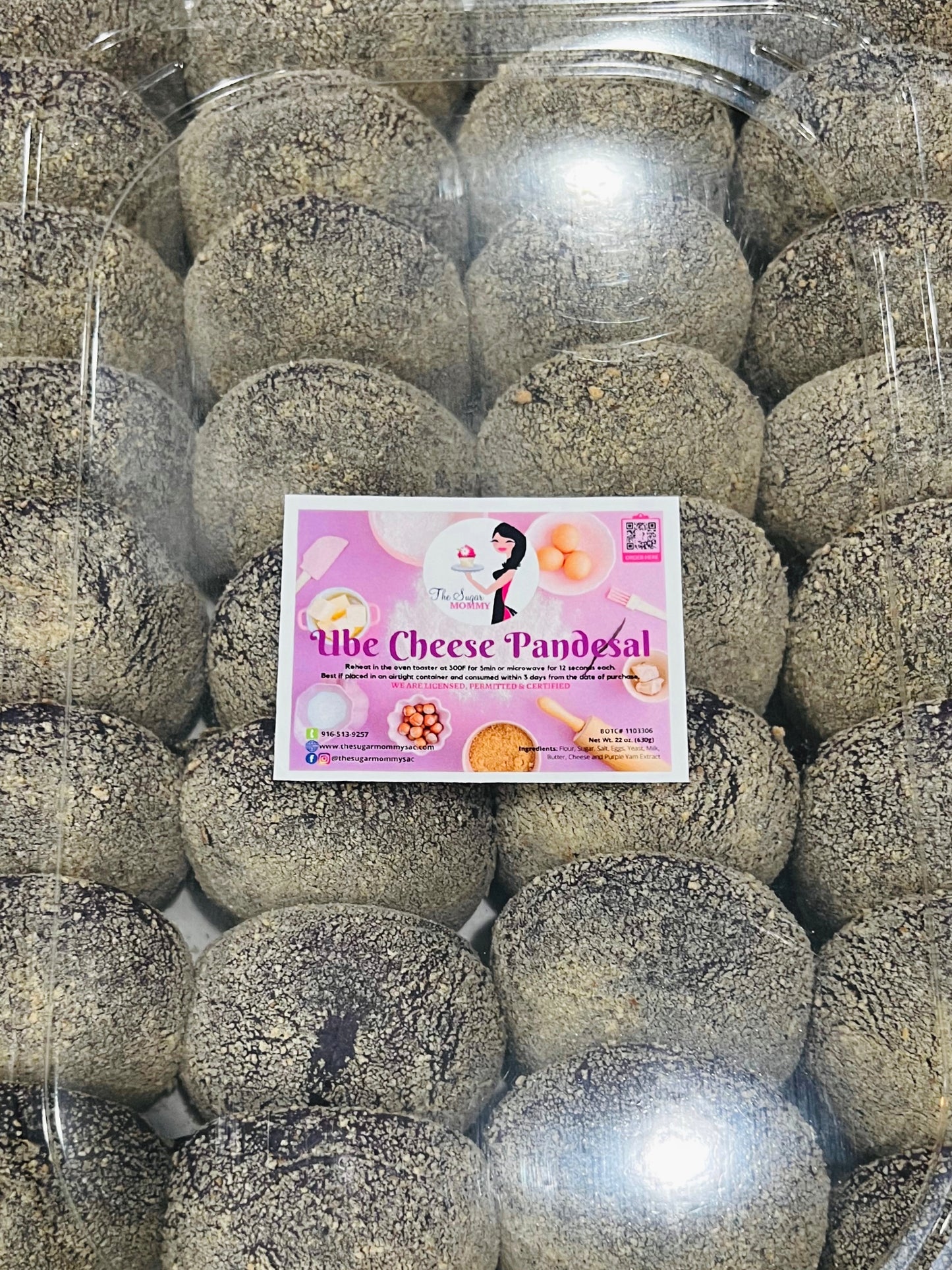 Ube Cheese Pandesal Party Tray (3 Dozens)